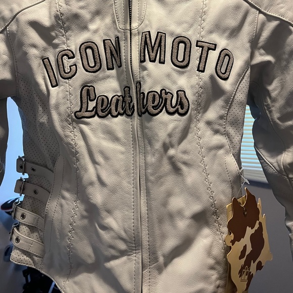 Icon Moto Leathers Jacket and Pants XS NWT - Picture 3 of 9